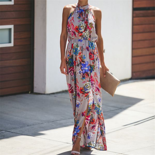 women elegant flower long dress summer vintage printing party vestidos sleeveless side split women beach party sundress new, Black;gray
women elegant flower long dress summer vintage printing party vestidos sleeveless side split women beach party sundress new, Black;gray