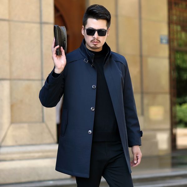 winter men's mid-length trench coat thickened warm stand collar detachable warm windbreaker jacket wool liner business casual jacket, Tan;black
winter men's mid-length trench coat thickened warm stand collar detachable warm windbreaker jacket wool liner business casual jacket, Tan;black