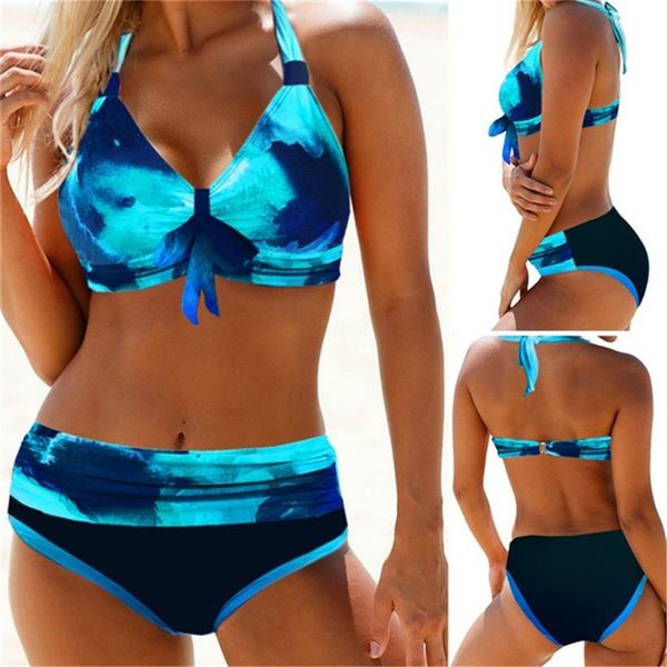 women backless bikinis set with bowknot gradient halter neck back tie two piece low cut bikinis swimsuit female summer beachwear, White;black
women backless bikinis set with bowknot gradient halter neck back tie two piece low cut bikinis swimsuit female summer beachwear, White;black