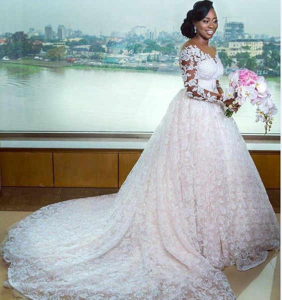 2021 african lace wedding dresses plus size beaded appliques for wedding dresses ball gown long sleeves lace wedding gowns, White
2021 african lace wedding dresses plus size beaded appliques for wedding dresses ball gown long sleeves lace wedding gowns, White