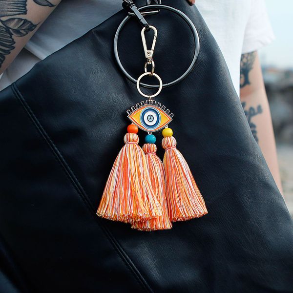 s1563 cotton fringed bohemian bag pendant key ring national wind devil's eye pendant enamel key chain, Slivery;golden
s1563 cotton fringed bohemian bag pendant key ring national wind devil's eye pendant enamel key chain, Slivery;golden