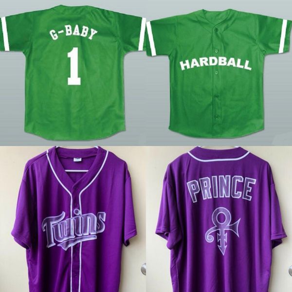 g-baby #1 hardball prince night jersey movie baseball jersey new sewn any name s to 3xl green, Blue;black
g-baby #1 hardball prince night jersey movie baseball jersey new sewn any name s to 3xl green, Blue;black