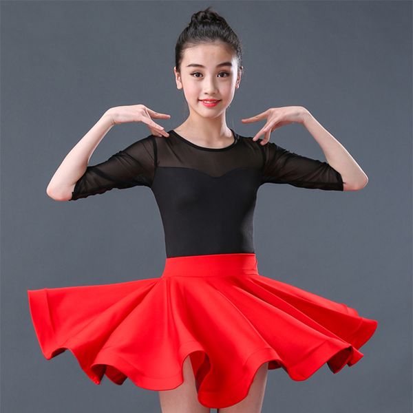 girls latin training dress salsa tango rumba ballroom dance dresses latin mermaid skirts, Black;red
girls latin training dress salsa tango rumba ballroom dance dresses latin mermaid skirts, Black;red