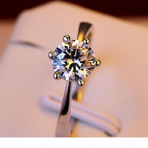 classic 4 size one karat 6 claws cz diamond rings for women platinum plated white gold couple rings jewelry 925 silver ring wedding, Golden;silver
classic 4 size one karat 6 claws cz diamond rings for women platinum plated white gold couple rings jewelry 925 silver ring wedding, Golden;silver