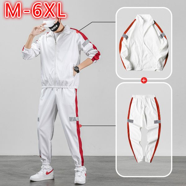 6xl sports suit men clothes two piece set plus size black grey white tracksuit pants men's sets streetwear males sports 2020, Gray
6xl sports suit men clothes two piece set plus size black grey white tracksuit pants men's sets streetwear males sports 2020, Gray