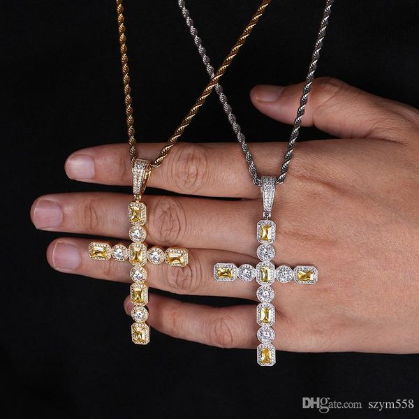 iced out chains hip hop jewelry full diamond cross pendant necklace micro cubic zirconia copper set diamond necklace bread diamond, Golden;silver
iced out chains hip hop jewelry full diamond cross pendant necklace micro cubic zirconia copper set diamond necklace bread diamond, Golden;silver