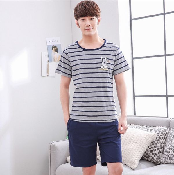 2020 new men's cotton short sleeve korean style leisure home wear ins style student loose suit pajamas pajamas, Black;brown
2020 new men's cotton short sleeve korean style leisure home wear ins style student loose suit pajamas pajamas, Black;brown