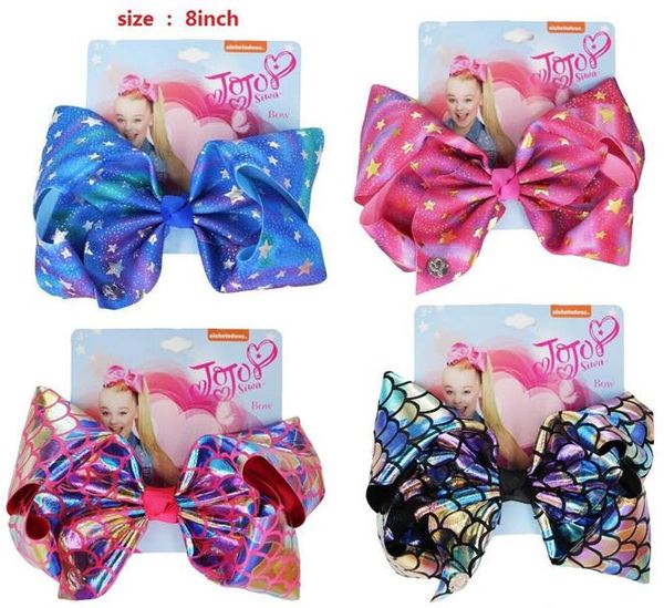 2020 new 8" large bowknot mermaid fish scales star hair bow clip handmade hair accessories gifts for girls, Slivery;white
2020 new 8" large bowknot mermaid fish scales star hair bow clip handmade hair accessories gifts for girls, Slivery;white