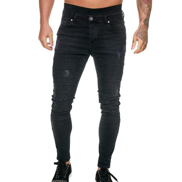 men's jeans men washed denim pants hip hop streetwear ripped distressed trouser slim fit pencil pant skinny pantalon homme, Blue
men's jeans men washed denim pants hip hop streetwear ripped distressed trouser slim fit pencil pant skinny pantalon homme, Blue