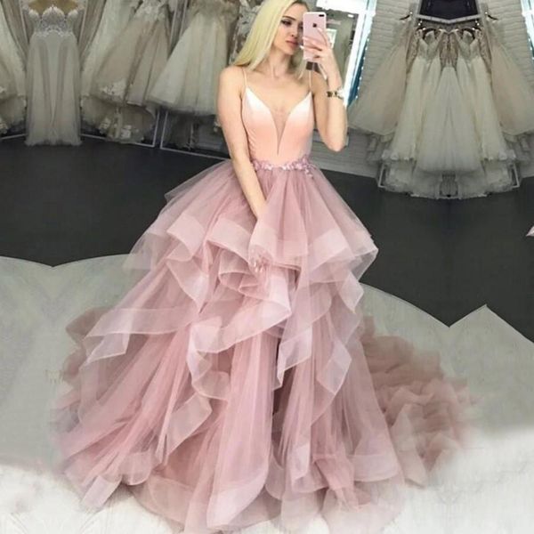 princess quinceanera dresses blush pink prom dresses spaghetti strap flowers tulle ruffles evening gown girl graduation party dress c45, Blue;red
princess quinceanera dresses blush pink prom dresses spaghetti strap flowers tulle ruffles evening gown girl graduation party dress c45, Blue;red