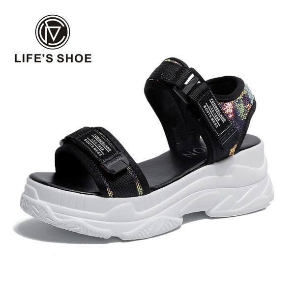 лето 2020 на высоких каблуках сандалии женщины женщины толстым дном обувь на танкетке с открытым носком сандалии платформа летней женщины, Black
лето 2020 на высоких каблуках сандалии женщины женщины толстым дном обувь на танкетке с открытым носком сандалии платформа летней женщины, Black