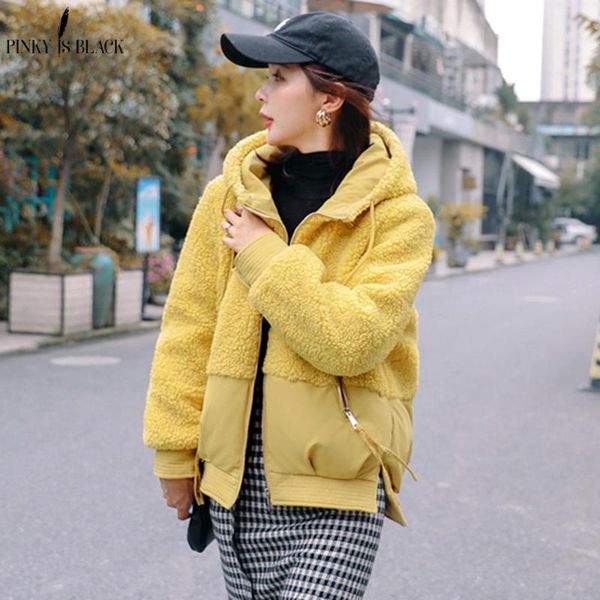 pinkyisblack autumn winter jacket women coat 2020 new short hooded fluff fur patchwork warm women jacket parka winter coat, Black
pinkyisblack autumn winter jacket women coat 2020 new short hooded fluff fur patchwork warm women jacket parka winter coat, Black