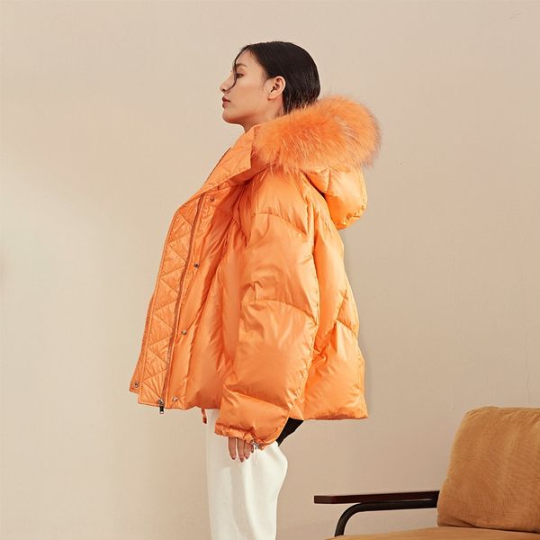 2019 bread down winter new pengpeng bread jacket short fashion loose orange really big fur collar down jacket for women, Black
2019 bread down winter new pengpeng bread jacket short fashion loose orange really big fur collar down jacket for women, Black