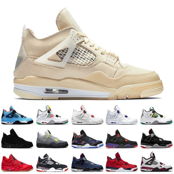 luxury designer 2020 jumpman 4 sail womens mens basketball shoes travis scott 4 4s black cat neon court purple raptors trainers sneakers, White;red 
luxury designer 2020 jumpman 4 sail womens mens basketball shoes travis scott 4 4s black cat neon court purple raptors trainers sneakers, White;red