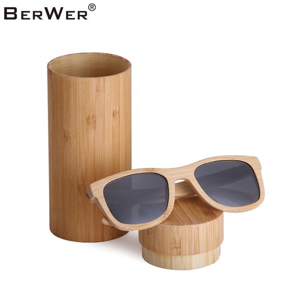 berwer new men bamboo polarized sun glasses retro men women luxury handmade wooden sunglasses with round bamboo box, White;black
berwer new men bamboo polarized sun glasses retro men women luxury handmade wooden sunglasses with round bamboo box, White;black