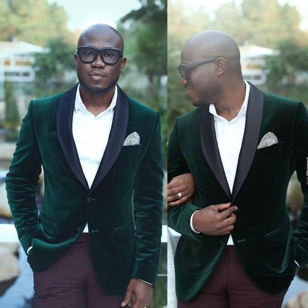 men's suits & blazers one piece green velvet coat slim fit tuxedos shawel lapel prom party tuxedo groom for men wedding morning blazer, White;black
men's suits & blazers one piece green velvet coat slim fit tuxedos shawel lapel prom party tuxedo groom for men wedding morning blazer, White;black