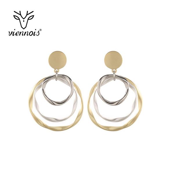 viennois multi-storey round earrings gold color irregular circle dangle ear pins for women party fashion jewelry, Silver
viennois multi-storey round earrings gold color irregular circle dangle ear pins for women party fashion jewelry, Silver