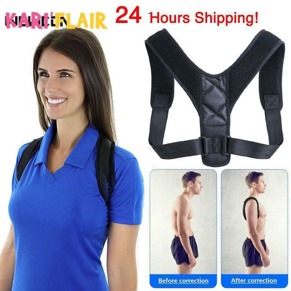 2020 brace support belt adjustable back posture corrector clavicle spine back shoulder lumbar posture correction, Black;blue
2020 brace support belt adjustable back posture corrector clavicle spine back shoulder lumbar posture correction, Black;blue