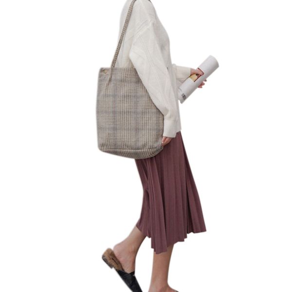 winter women canvas shoulder bag ladies vintage tartan handbags female fashion plaid tote cloth bags for preppy girl(gray blue
winter women canvas shoulder bag ladies vintage tartan handbags female fashion plaid tote cloth bags for preppy girl(gray blue