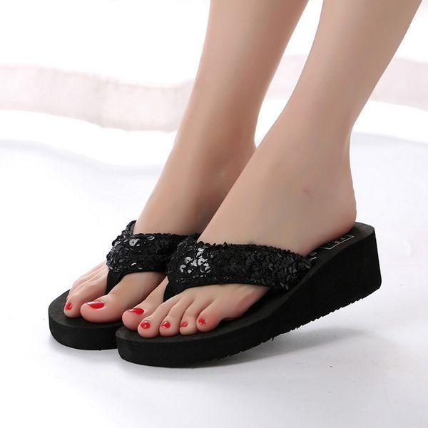 litthing 2020 new women flop solid women sandal thickness sequin shoes shoes slipper beach, Black
litthing 2020 new women flop solid women sandal thickness sequin shoes shoes slipper beach, Black