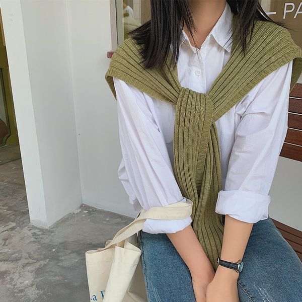 46hxd ins navy style shoulder small air conditioning shawl shawl korean knitted bandage knotting air-conditioned room fake collar children&#, Blue;gray
46hxd ins navy style shoulder small air conditioning shawl shawl korean knitted bandage knotting air-conditioned room fake collar children&#, Blue;gray