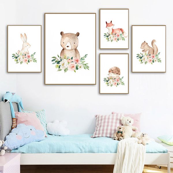 baby nursery watercolor flower animal hedgehog bear squirrel canvas poster nursery print painting picture kid bedroom decor
baby nursery watercolor flower animal hedgehog bear squirrel canvas poster nursery print painting picture kid bedroom decor