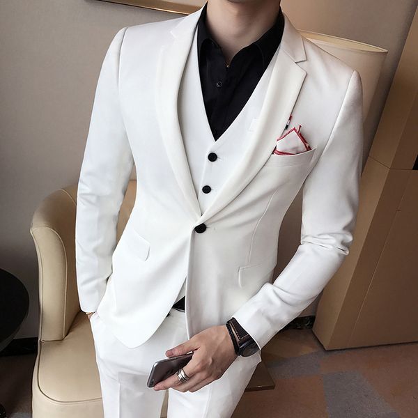 tpsaade royal blue men suits set young man notched lapel three pieces slim suits for men formal jacket+vest+pant, White;black
tpsaade royal blue men suits set young man notched lapel three pieces slim suits for men formal jacket+vest+pant, White;black