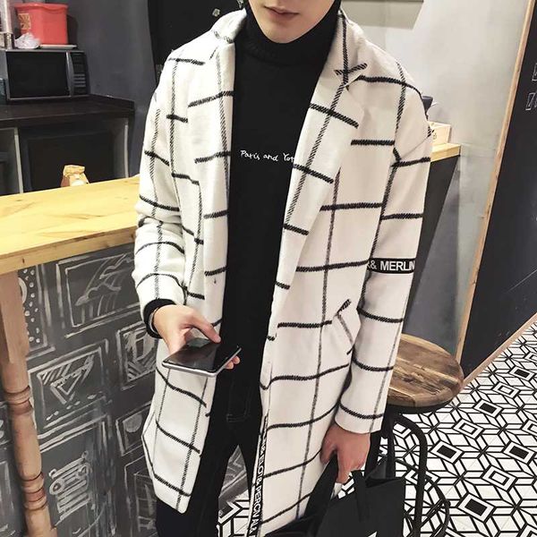 england style fashion plaid print winter coat men thickening woolen overcoat erkek mont men't clothing size m-5xl ndy12-1, Black
england style fashion plaid print winter coat men thickening woolen overcoat erkek mont men't clothing size m-5xl ndy12-1, Black