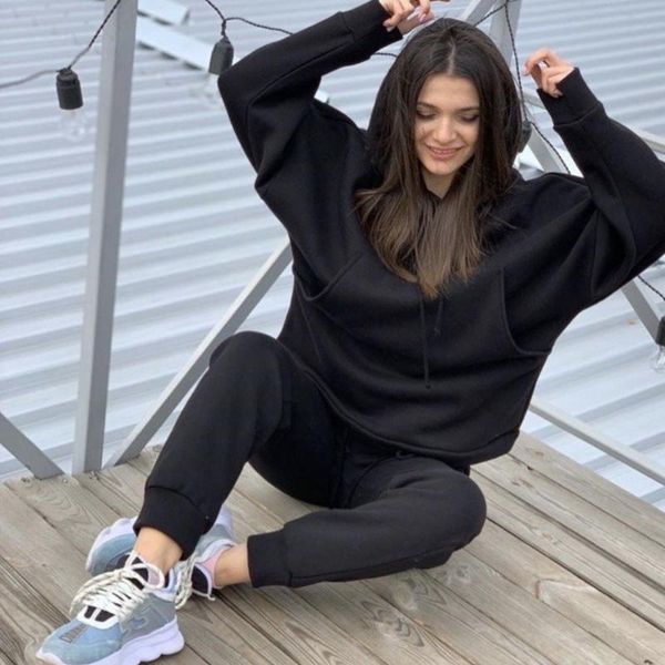 yoga outfits casual women 2 pc sport tracksuit set 2021 spring autumn fashion large pocket solid hoodie+pants female workout gym sportswear, White;red
yoga outfits casual women 2 pc sport tracksuit set 2021 spring autumn fashion large pocket solid hoodie+pants female workout gym sportswear, White;red