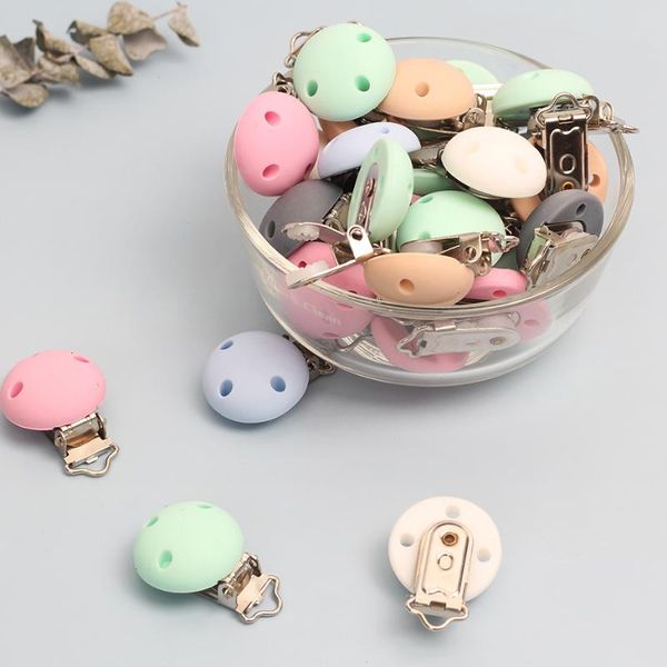 10pcs baby pacifier clip silicone soother teether nipple holder round soft clips toys buckle newborn nursing supplies diy
10pcs baby pacifier clip silicone soother teether nipple holder round soft clips toys buckle newborn nursing supplies diy