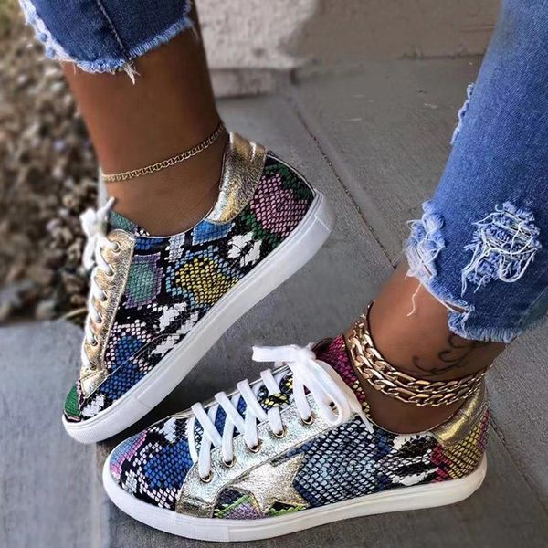 women shoes women snake pattern printing sneakers ladies flat casual shoes fashion soft walking shoes moda mujer 2020 cx200724, Black
women shoes women snake pattern printing sneakers ladies flat casual shoes fashion soft walking shoes moda mujer 2020 cx200724, Black