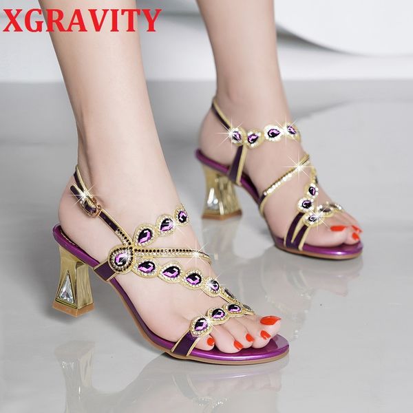 xgravity european american ladies fashion high heel summer shoes elegant drop rhinestone sandals chunky ladies shoes women b298, Black
xgravity european american ladies fashion high heel summer shoes elegant drop rhinestone sandals chunky ladies shoes women b298, Black