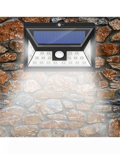 

led solar lights outdoor 24 leds 3 optional modes wireless motion sensor light with 270Â° wide angle ip65 waterproof