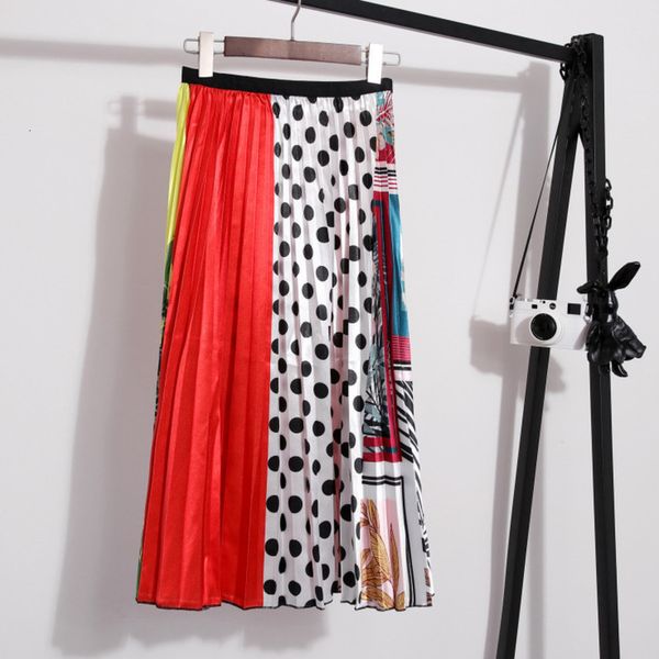 2020 spring summer new pleated skirt for famale hit color letter printting pattern elastic waist fold skirt fashing tide yh705, Black
2020 spring summer new pleated skirt for famale hit color letter printting pattern elastic waist fold skirt fashing tide yh705, Black