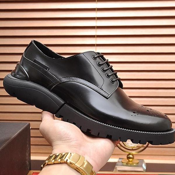 fashion classic derby shoes breathable mens shoes autumn and winter leather dress footwears formal party office wedding lace -up shoes, Black
fashion classic derby shoes breathable mens shoes autumn and winter leather dress footwears formal party office wedding lace -up shoes, Black