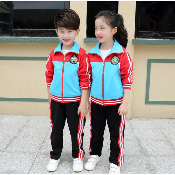2020 children's primary school uniforms teenage autumn long sleeve sports outwear clothing kids tracksuit outfit, White
2020 children's primary school uniforms teenage autumn long sleeve sports outwear clothing kids tracksuit outfit, White