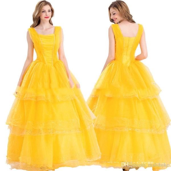 malidaike beauty and beast dance ball princess yellow dress cosplay costume halloween party suit, Black;red
malidaike beauty and beast dance ball princess yellow dress cosplay costume halloween party suit, Black;red