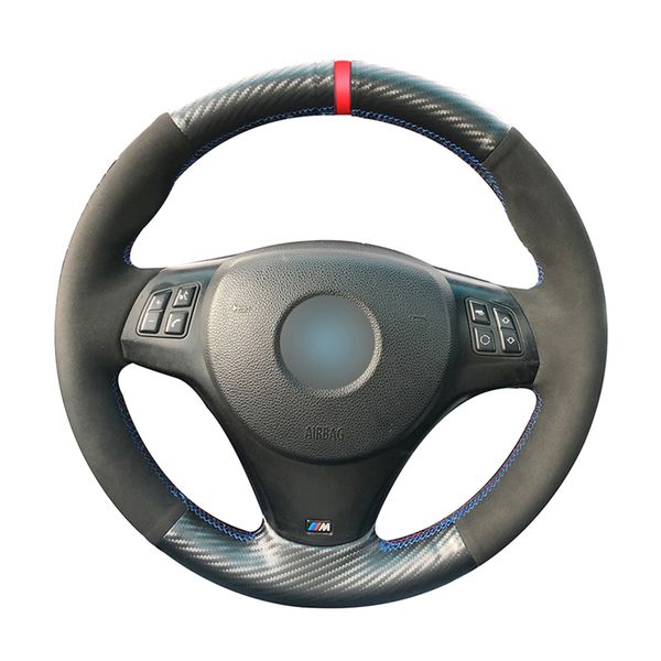 black suede black carbon fiber leather car steering wheel cover for m sport m3 e90 e91 e92 e93 e87 e81 e82 e88
black suede black carbon fiber leather car steering wheel cover for m sport m3 e90 e91 e92 e93 e87 e81 e82 e88