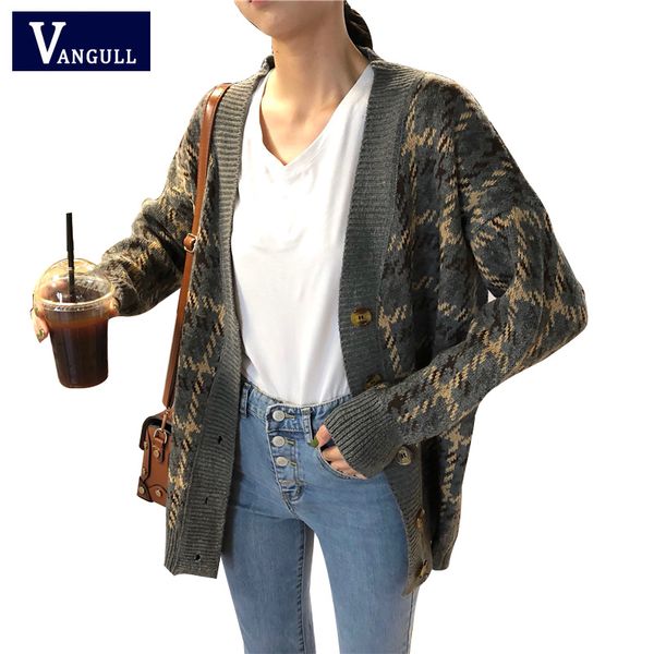 elegant houndstooth autumn winter sweater cardigan women single breasted knitted sweater casual color block cardigan 2020 new, White
elegant houndstooth autumn winter sweater cardigan women single breasted knitted sweater casual color block cardigan 2020 new, White