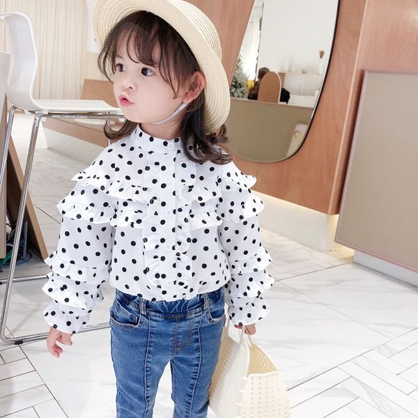 girls lace ' polka dot shirt 2020 new super foreign style children's wooden ear lace shirt baby long sleeve fashion, White;black
girls lace ' polka dot shirt 2020 new super foreign style children's wooden ear lace shirt baby long sleeve fashion, White;black