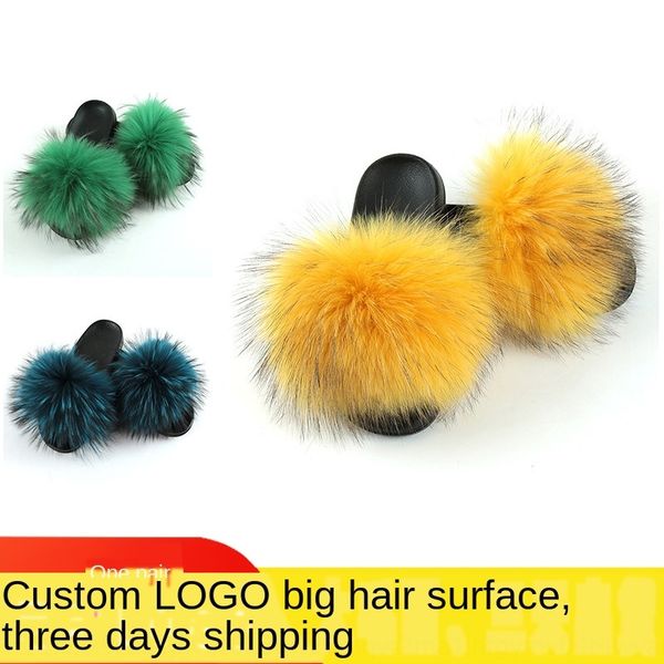 children' and home new fox fur slippers home anti-skid fur casual hair sandals parent-child sandals, Black;grey
children' and home new fox fur slippers home anti-skid fur casual hair sandals parent-child sandals, Black;grey