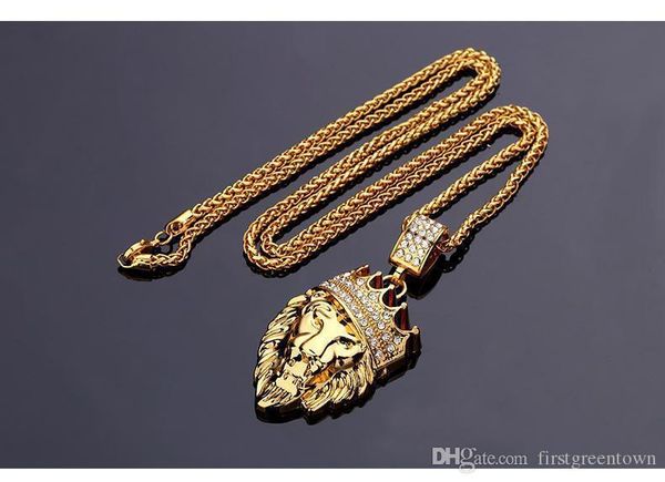 golden crown with crystal diamond and lifelike lion pendant necklace hip hop fashion jewelry the quality necklace, Silver
golden crown with crystal diamond and lifelike lion pendant necklace hip hop fashion jewelry the quality necklace, Silver