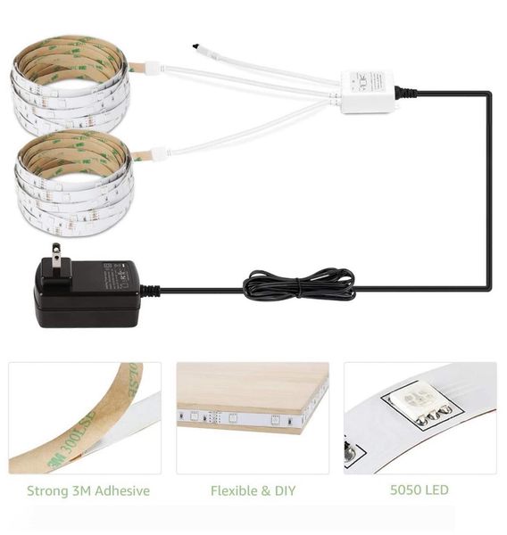 New Light LED Strip Lights RGB 16.4Ft 5M SMD 5050 DC12V Flexible les strips lights 50LED meter 16Different Static Colors
New Light LED Strip Lights RGB 16.4Ft 5M SMD 5050 DC12V Flexible les strips lights 50LED meter 16Different Static Colors