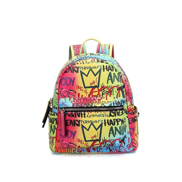 designer backpack sac à main designer bags adjustable colorful graffiti printing european and american style shoulder package
designer backpack sac à main designer bags adjustable colorful graffiti printing european and american style shoulder package