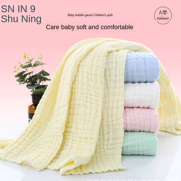 sqbin class a newborn bath towel pregnant baby baby blanket plain cover bath towel quilt cover pure cotton 6-layer gauze bubble cotton quilt
sqbin class a newborn bath towel pregnant baby baby blanket plain cover bath towel quilt cover pure cotton 6-layer gauze bubble cotton quilt