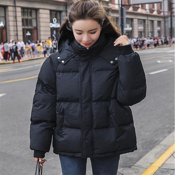 hooded women coat loose cotton-padded short jackets female parka warm casual plus size overcoat 2020 new winter ladies outwear, Black
hooded women coat loose cotton-padded short jackets female parka warm casual plus size overcoat 2020 new winter ladies outwear, Black