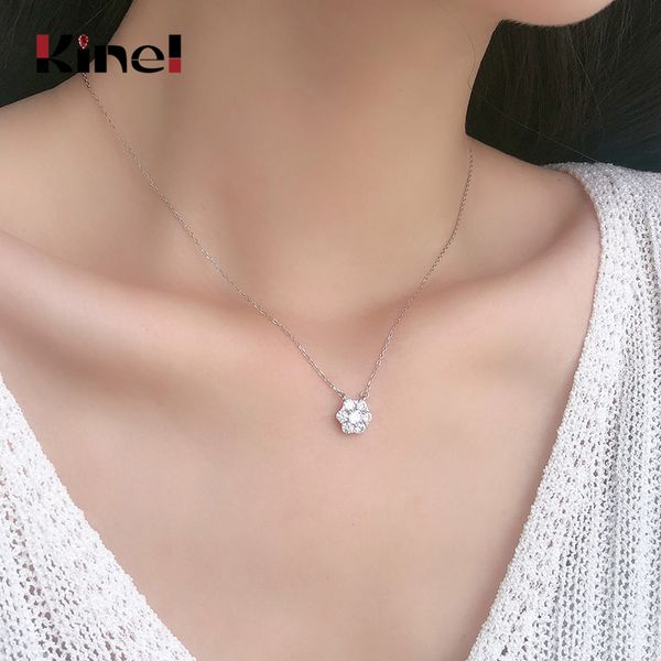 kinel 100% 925 sterling silver romantic flowers pendant necklaces for women sterling silver wedding jewelry gift
kinel 100% 925 sterling silver romantic flowers pendant necklaces for women sterling silver wedding jewelry gift
