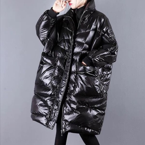reba same women's mid-length 2020 stars same korean style down jacket coat down jacket loose bat sleeve winter coat fashion, Black
reba same women's mid-length 2020 stars same korean style down jacket coat down jacket loose bat sleeve winter coat fashion, Black