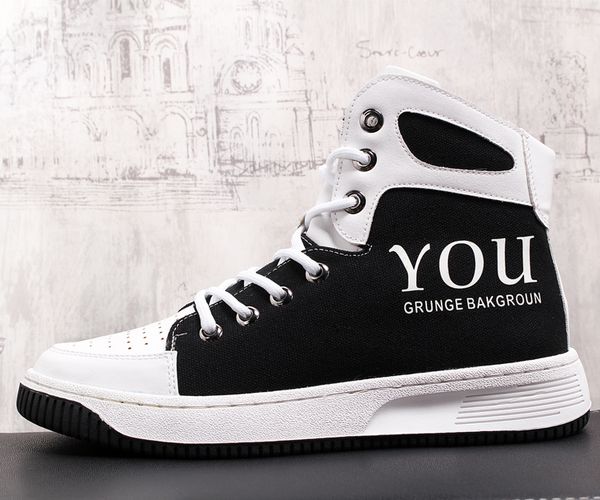spring and autumn men casual shoes hard-wearing high-shoes men sneaker lace-up trend flats breathable male flat, Black
spring and autumn men casual shoes hard-wearing high-shoes men sneaker lace-up trend flats breathable male flat, Black