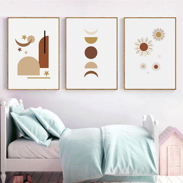 nursery canvas moon poster abstract painting rainbow sun moon phase posters boho wall art print neutral picture kids room decor
nursery canvas moon poster abstract painting rainbow sun moon phase posters boho wall art print neutral picture kids room decor